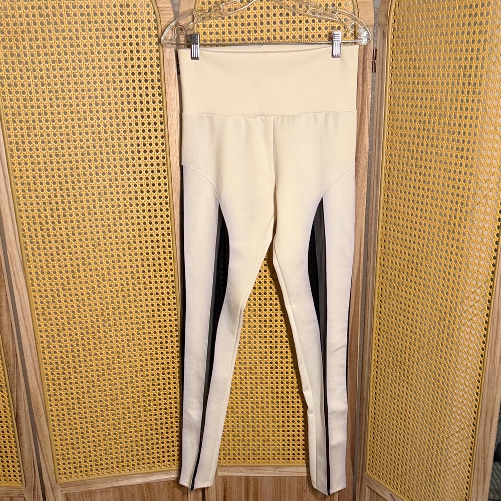 Stylish Cream and Black Women's Pants